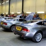 Aston Martin Vanquishes in workshop