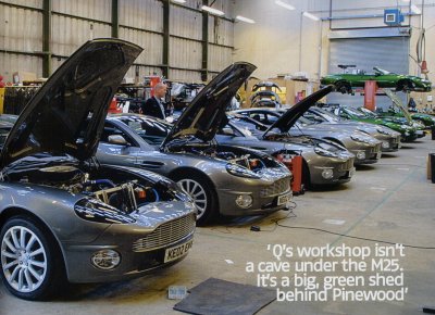 Aston Martin Vanquishes in workshop