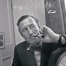 Ian Fleming in black and white