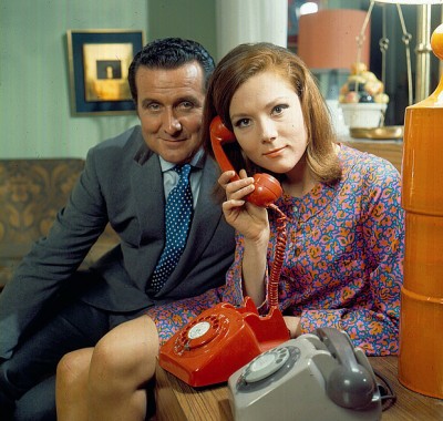 Macnee with Diana Rigg in 1968